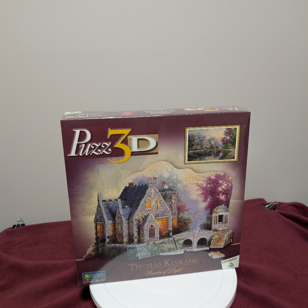Puzz 3D Thomas Kinkade Painter Of Light Lamplight Manor 255 Pieces SEALED